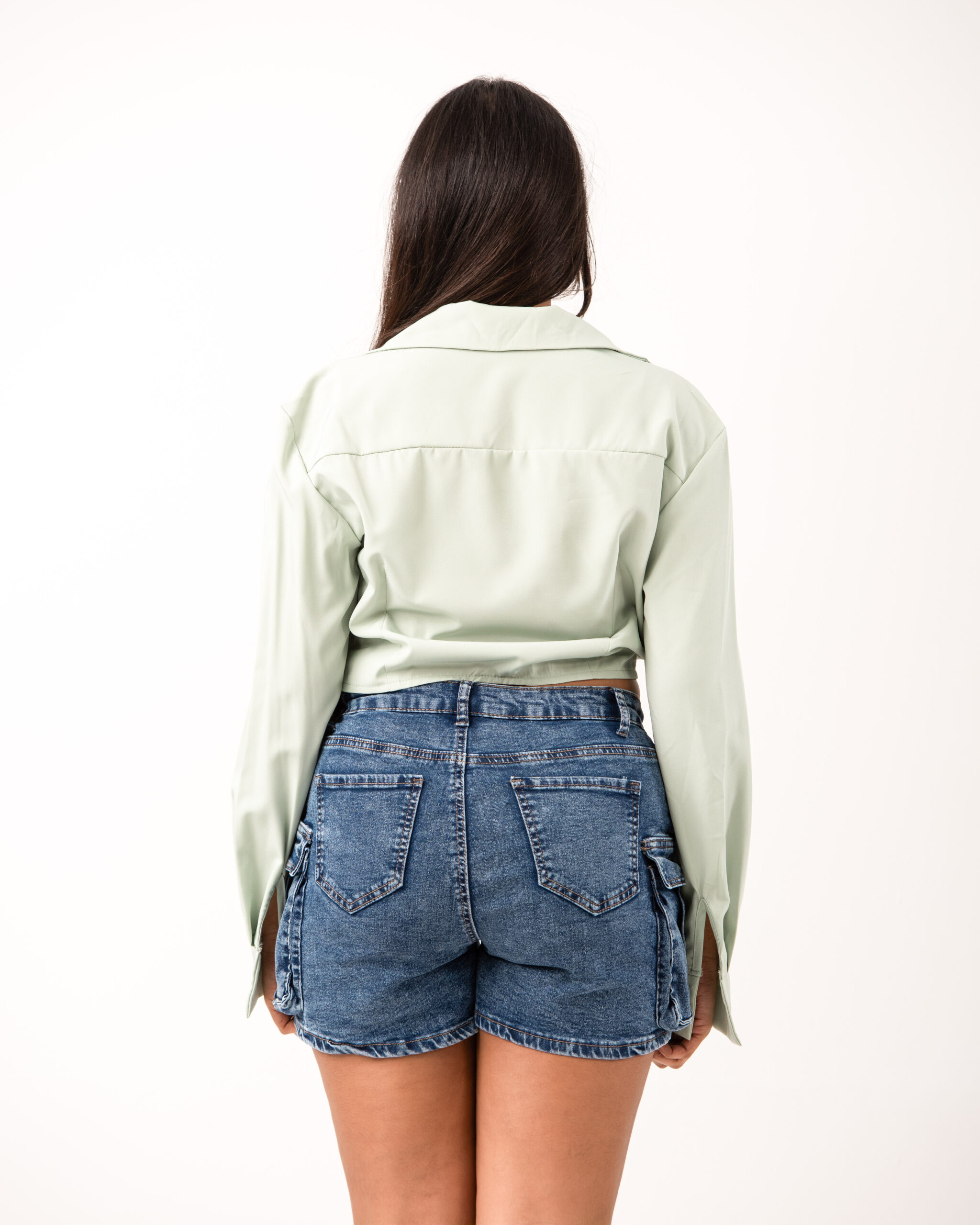 Women's Solid Color Long Sleeve Button Casual Top, Everyday Wear Women Shirt - Image 2