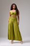 Women Summer Vacation Twist Cami Top & Pleated Wide Leg Pants 2 Pieces Set